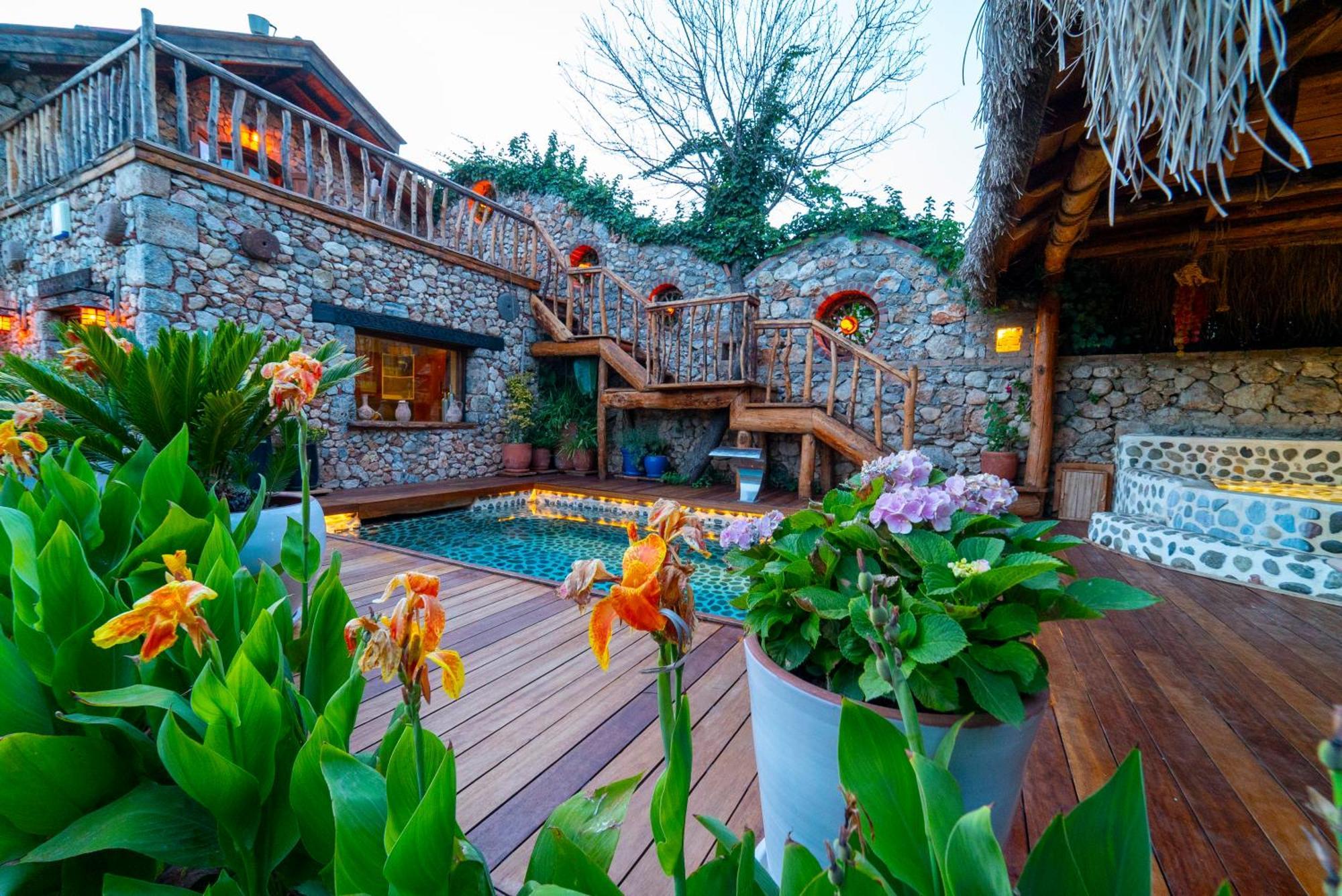 Levissi Lodge Otantic Stone Villa In Kayakoy Bagian luar foto